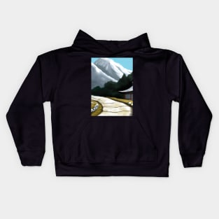 Path to a mountain Kids Hoodie